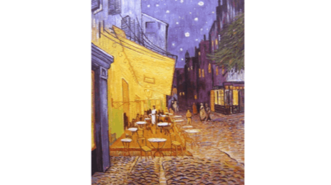 Caffeeterrasse bei Nacht